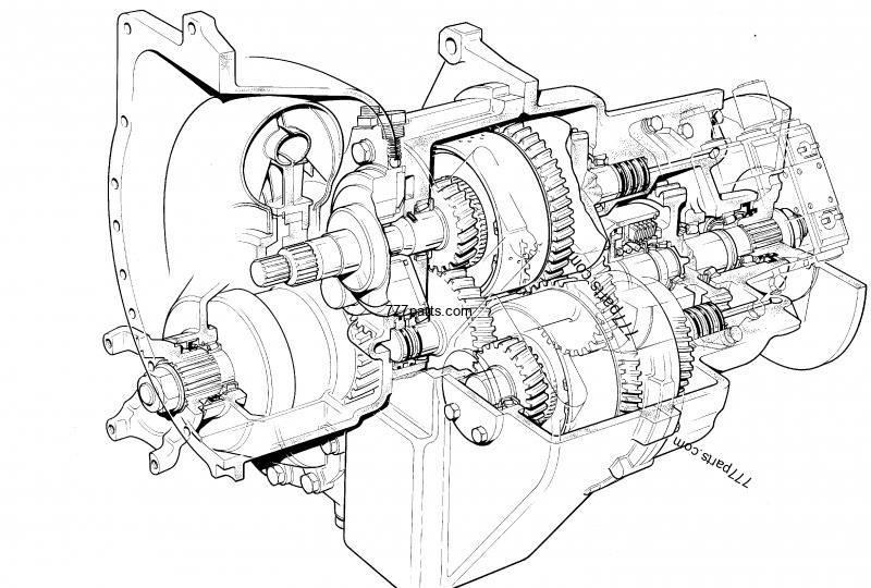 JCB PowerShift gearbox 1:1.495 JCB 542-70 Transmisija