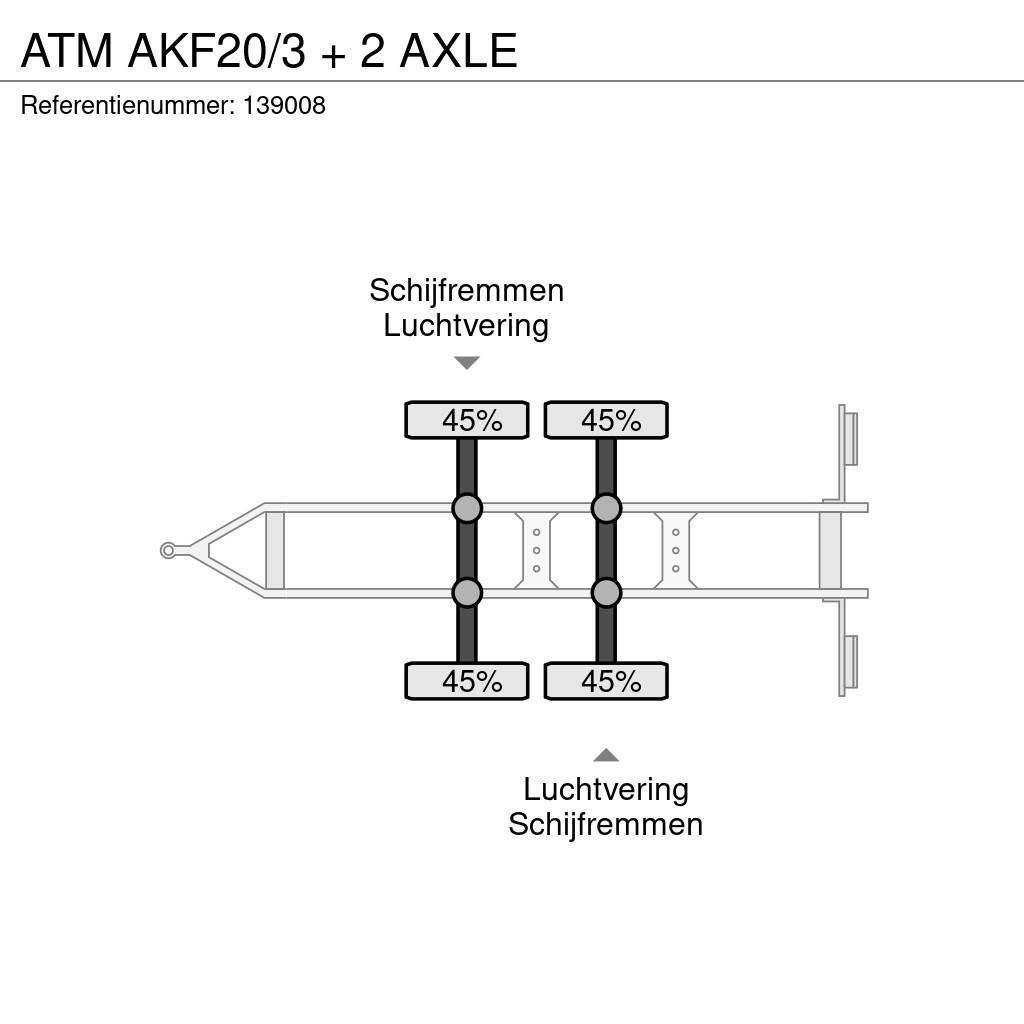 ATM AKF20/3 + 2 AXLE Platformas/izkraušana no sāniem