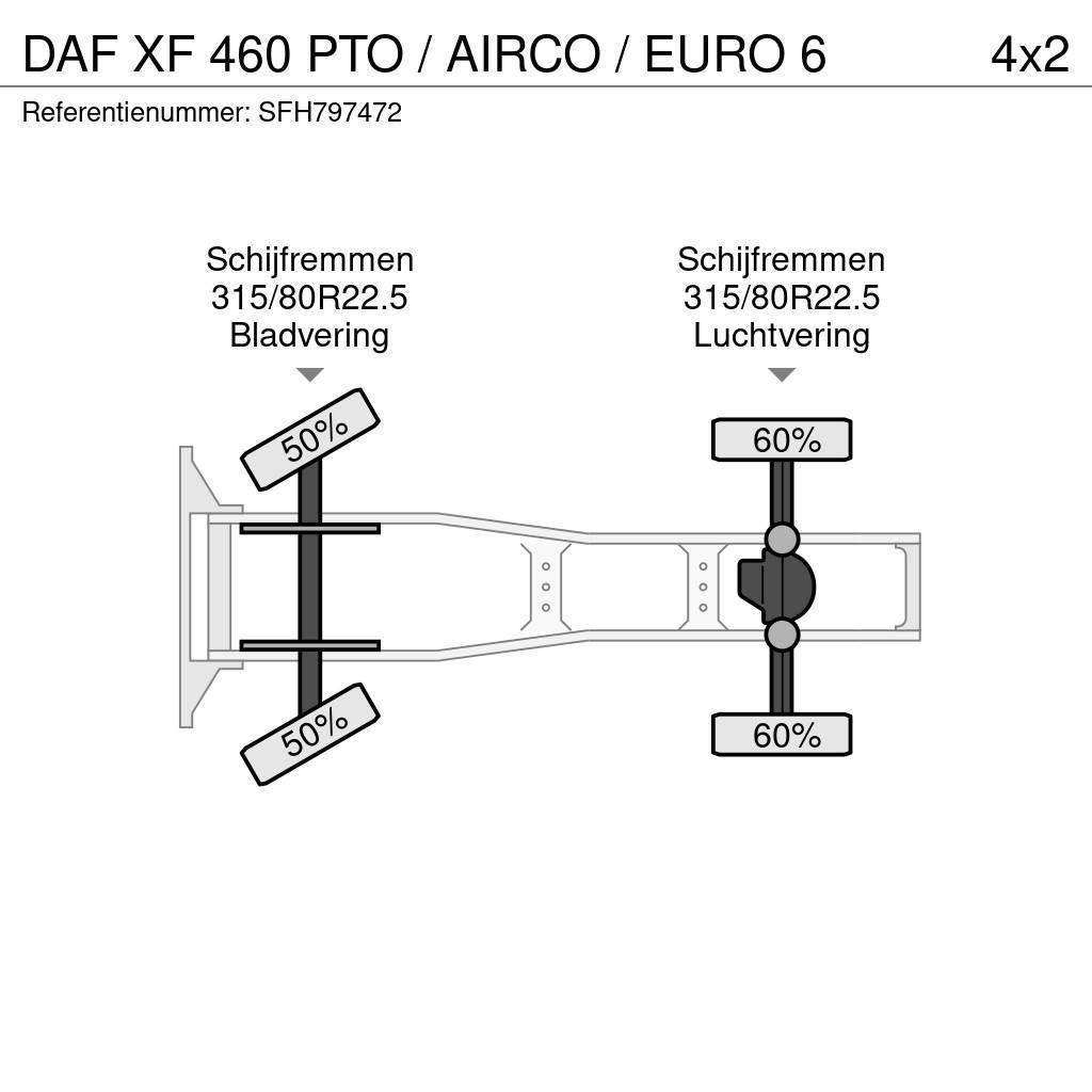 DAF XF 460 PTO / AIRCO / EURO 6 Vilcēji