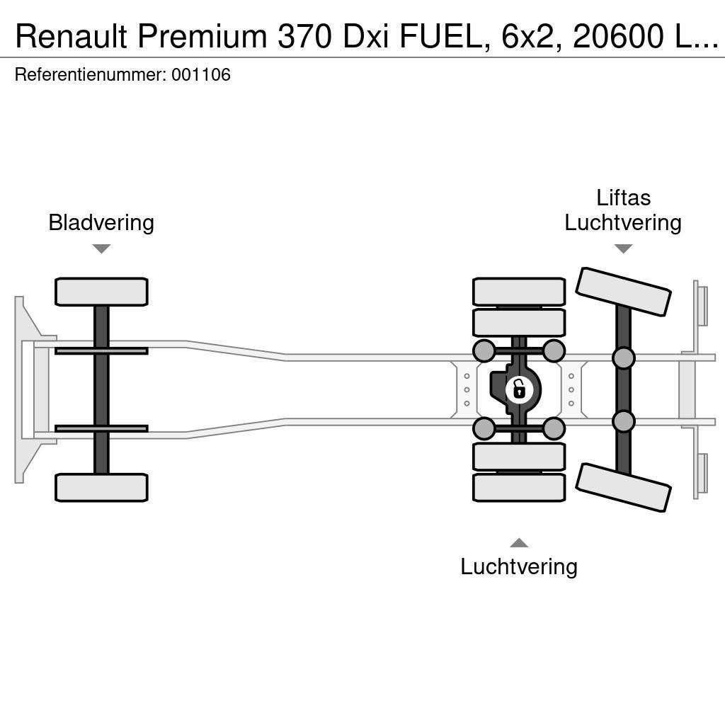 Renault Premium 370 Dxi FUEL, 6x2, 20600 Liter, 6 Comp, Re Autocisterna