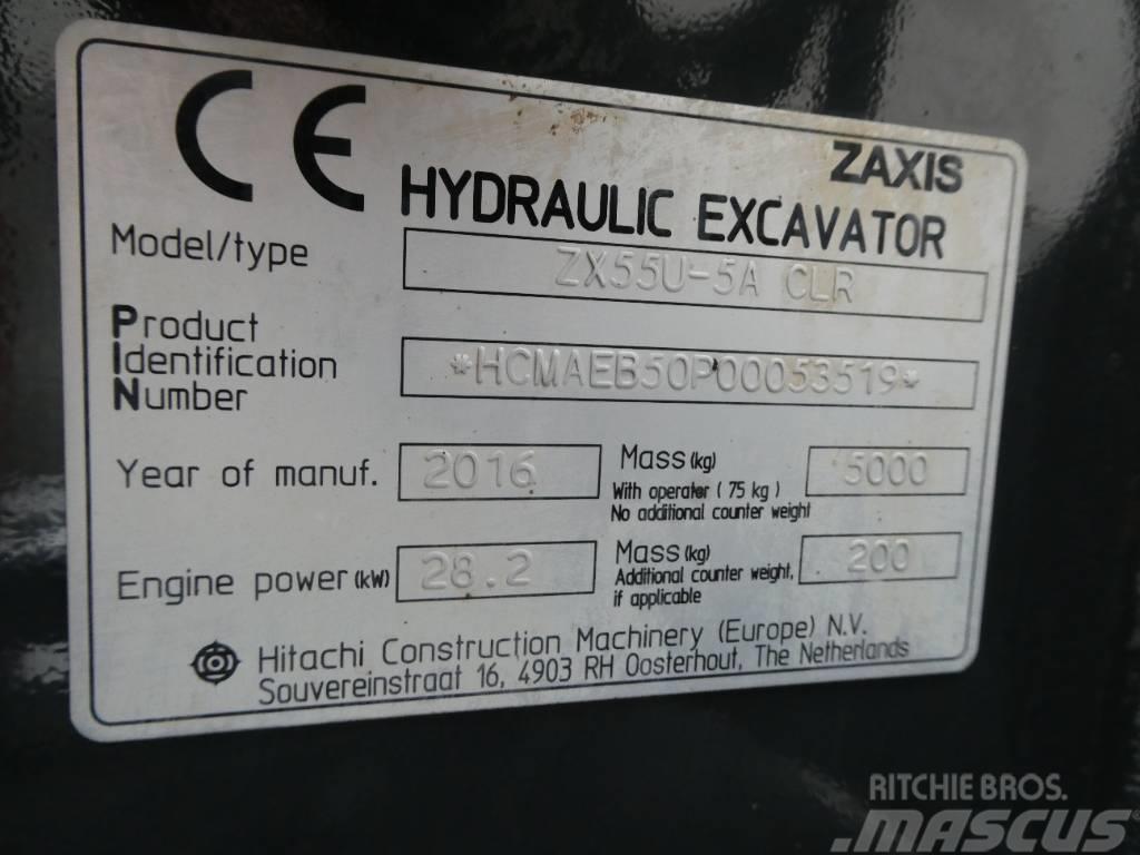 Hitachi ZX 55 U-5 A CLR Mini ekskavatori < 7 t