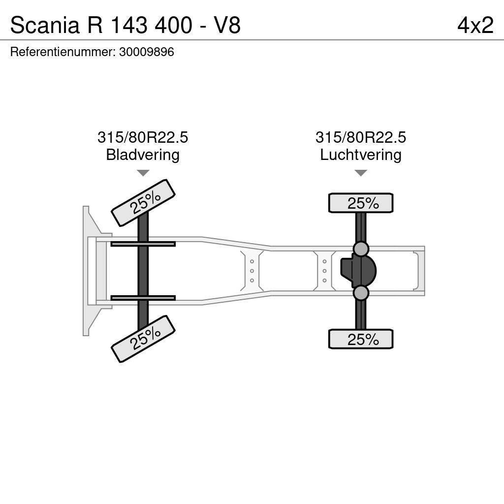 Scania R 143 400 - V8 Vilcēji