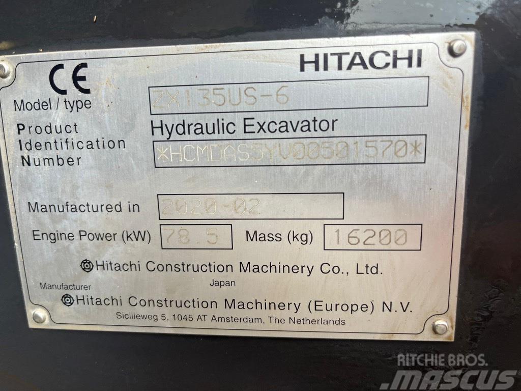 Hitachi ZX 135 US-6 Kāpurķēžu ekskavatori