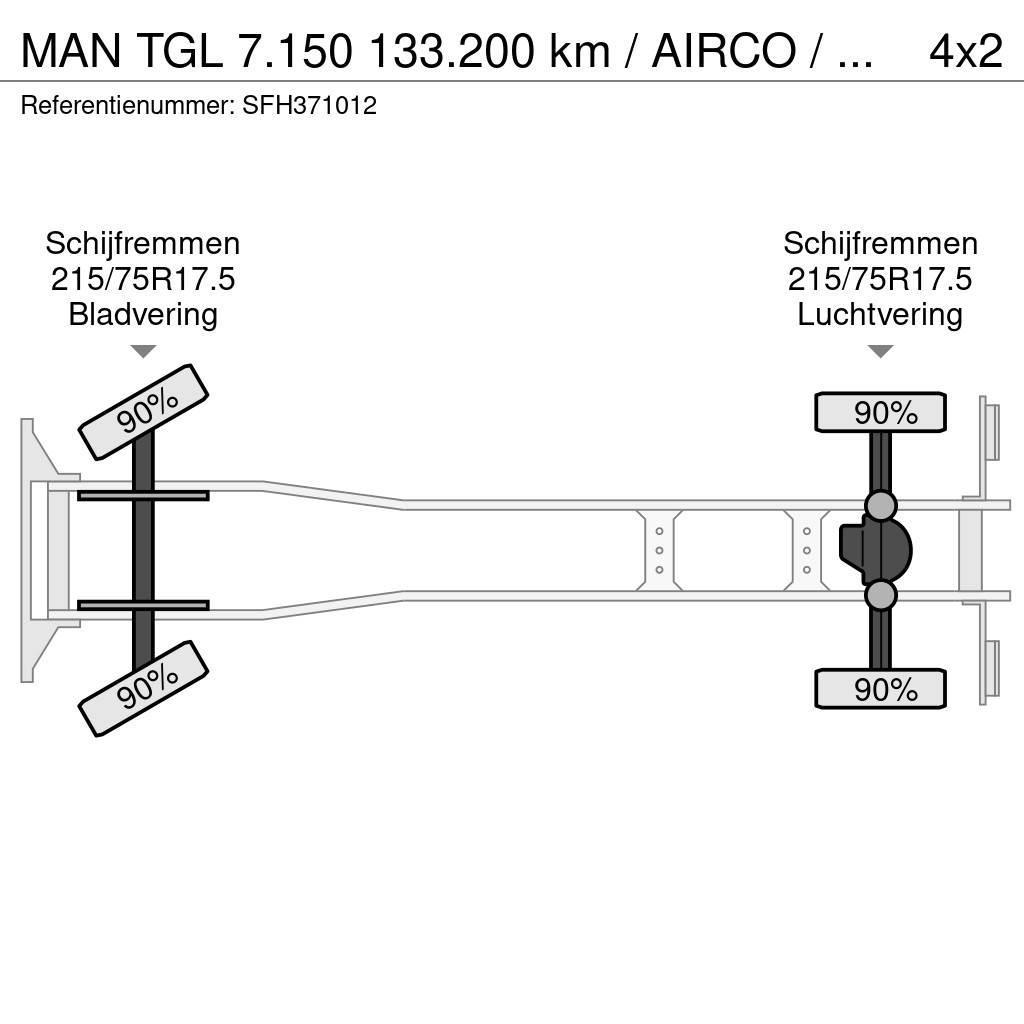 MAN TGL 7.150 133.200 km / AIRCO / MANUEL / CARGOLIFT Furgons