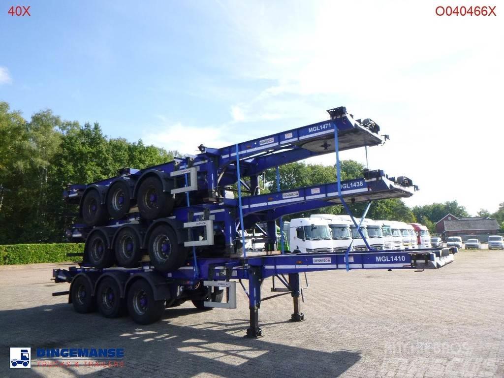Dennison Stack - 3 x container trailer 20-30-40-45 ft Konteinertreileri