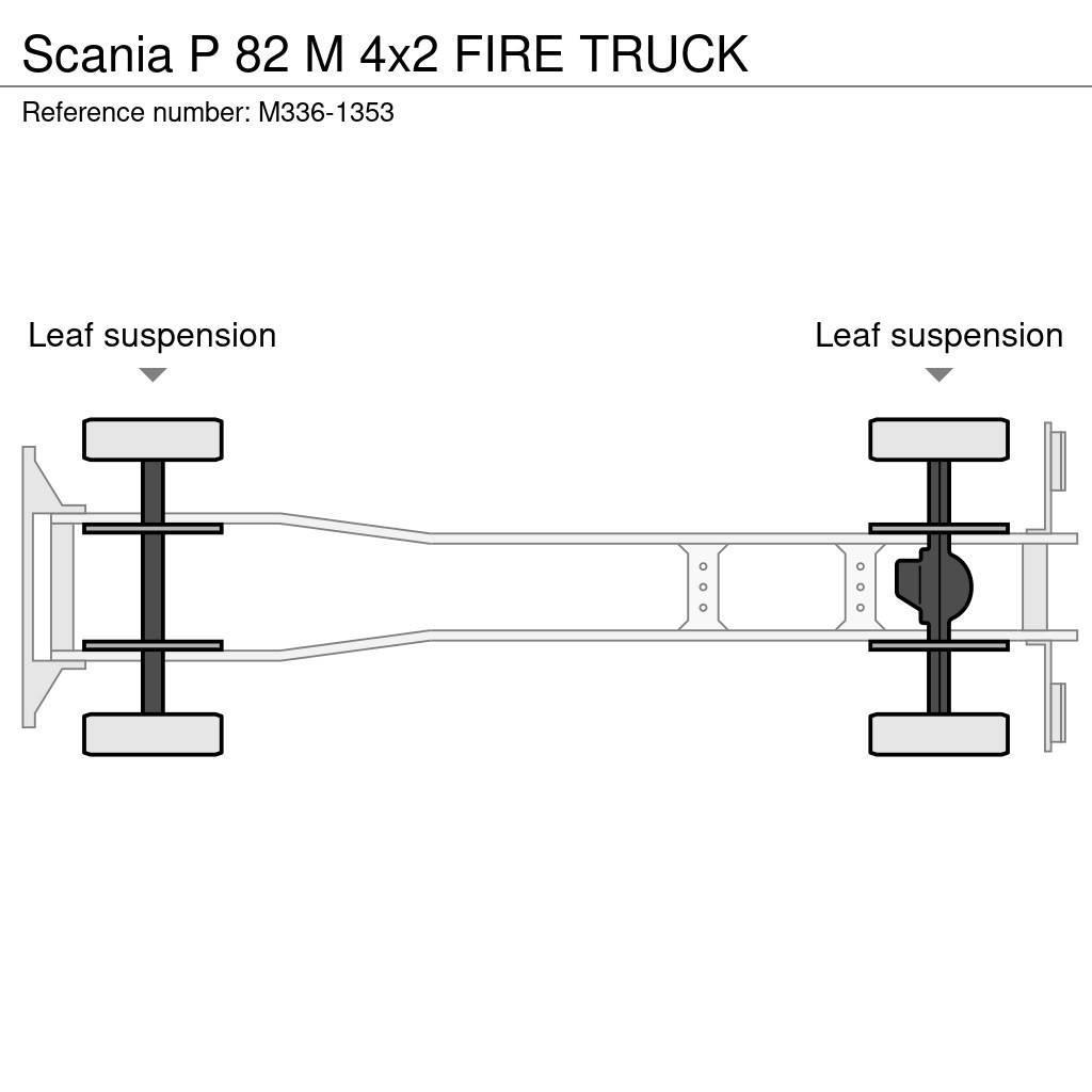 Scania P 82 M 4x2 FIRE TRUCK Ugunsdzēšamā tehnika
