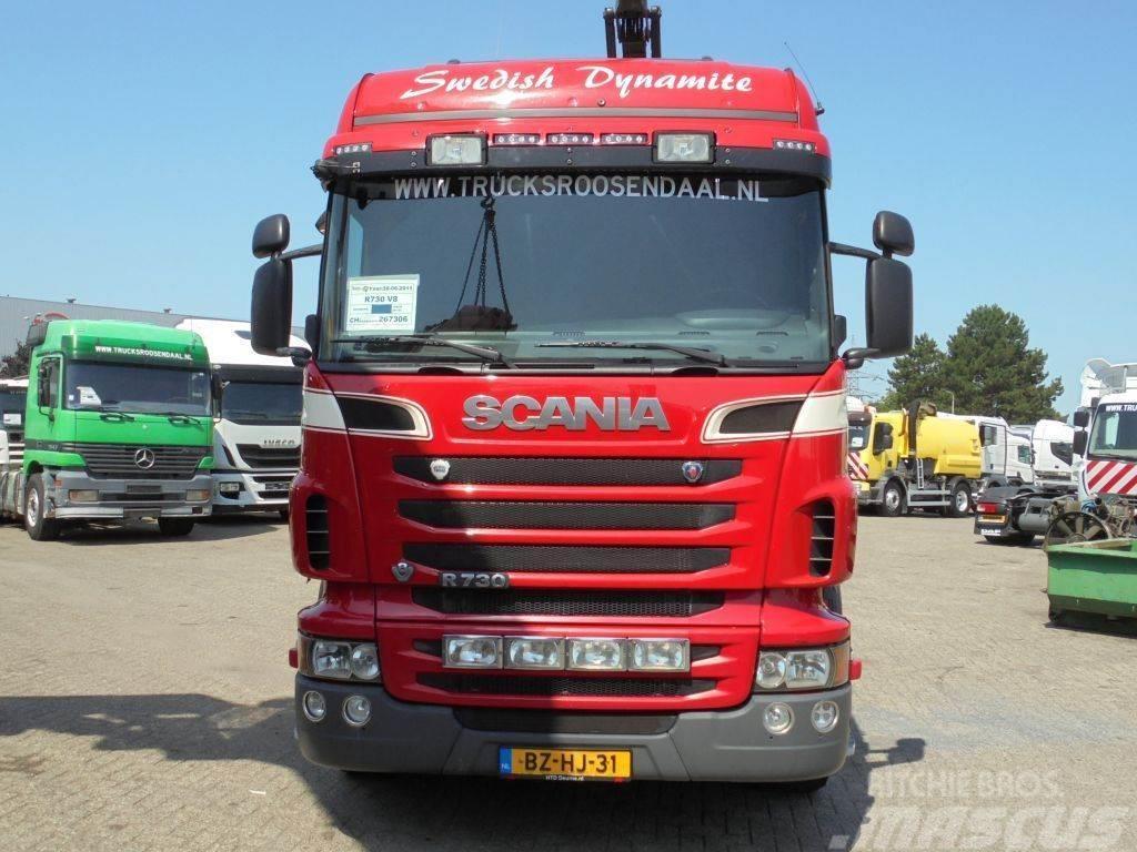 Scania R730 V8 + Euro 5 + Loglift 115Z + 6X4 + DISCOUNTED Visurgājēji celtņi