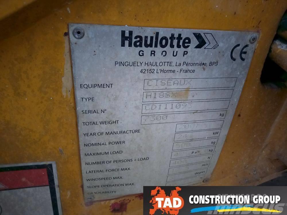 Haulotte H 18 SX Šķerveida pacēlāji