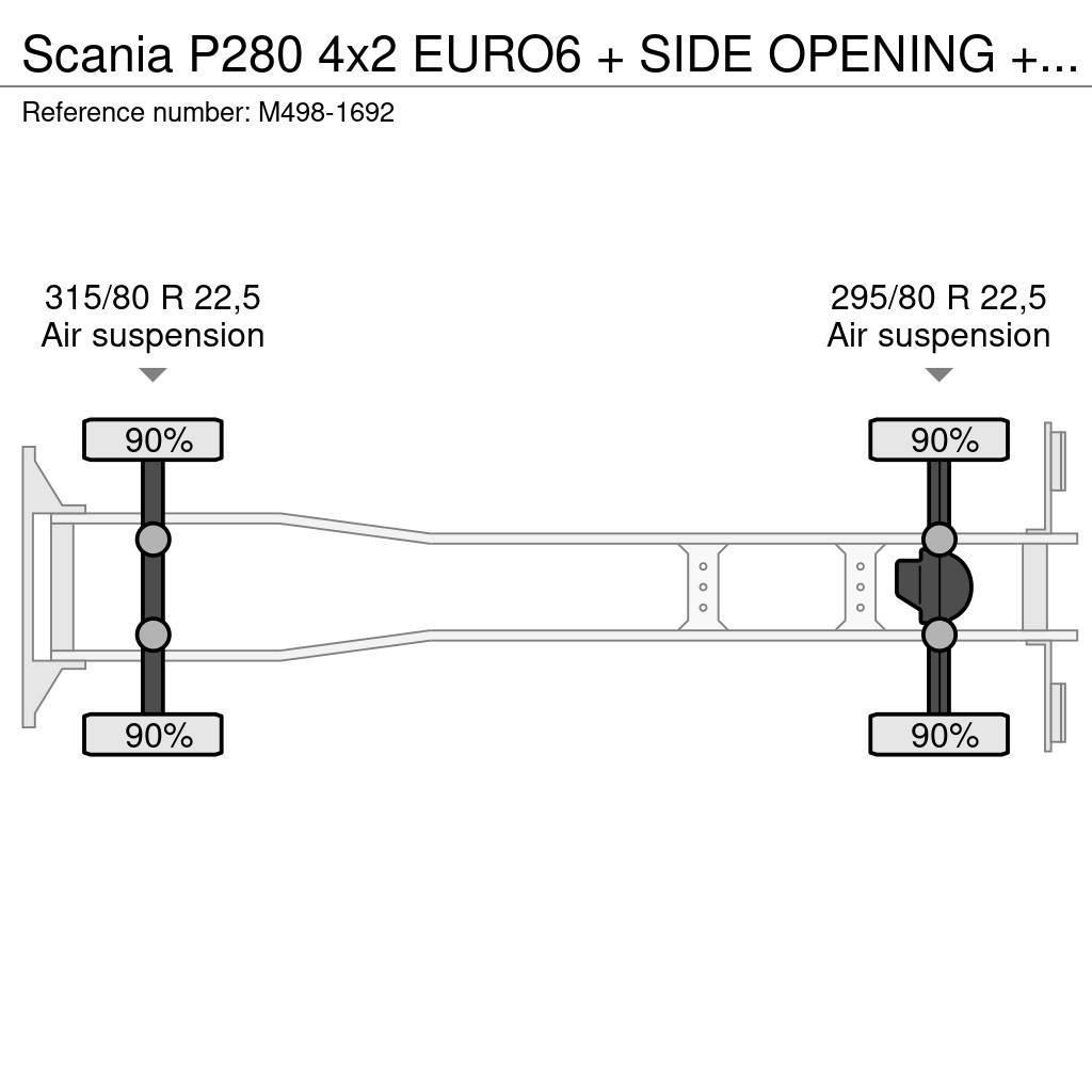 Scania P280 4x2 EURO6 + SIDE OPENING + ADR Furgons