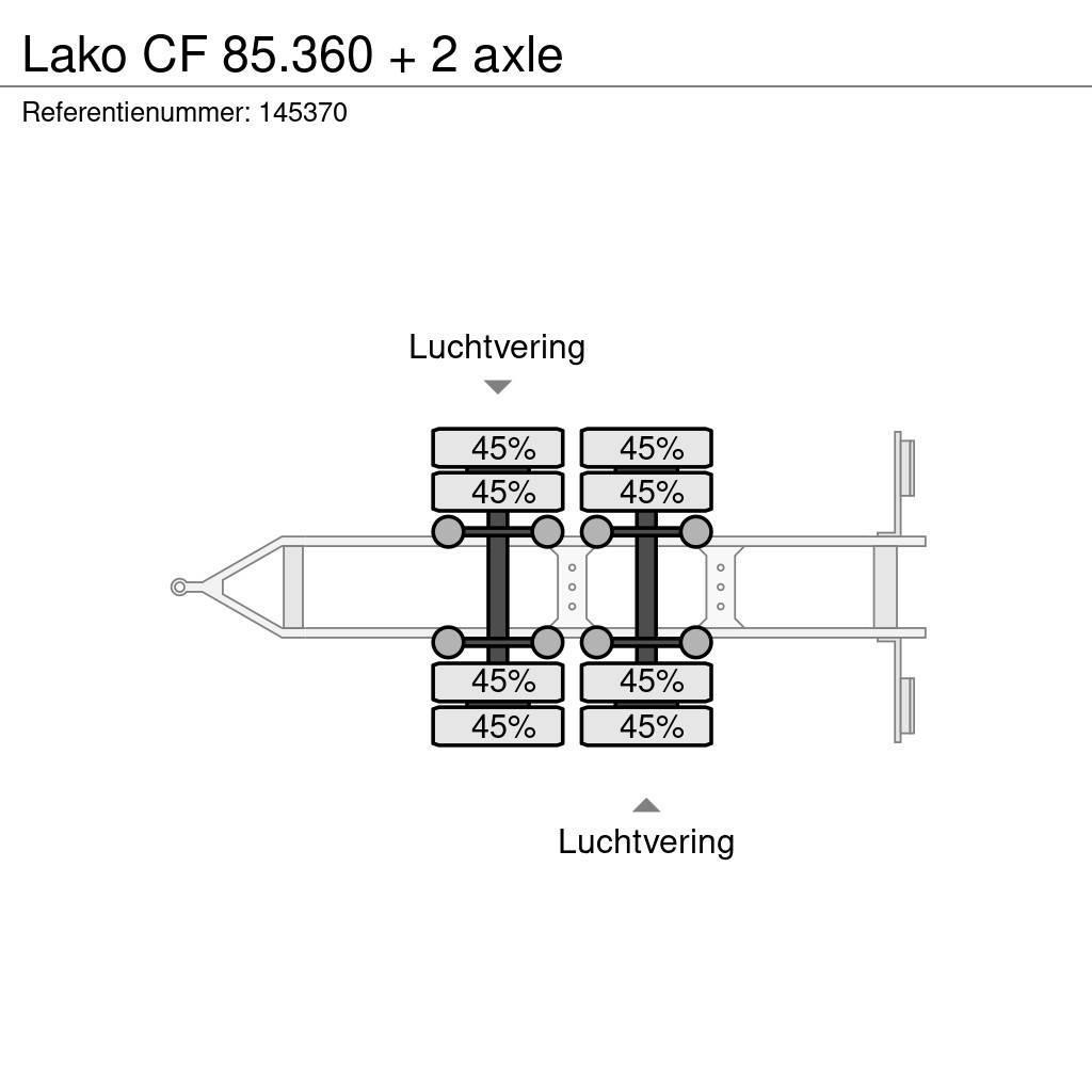 Lako CF 85.360 + 2 axle Platformas/izkraušana no sāniem