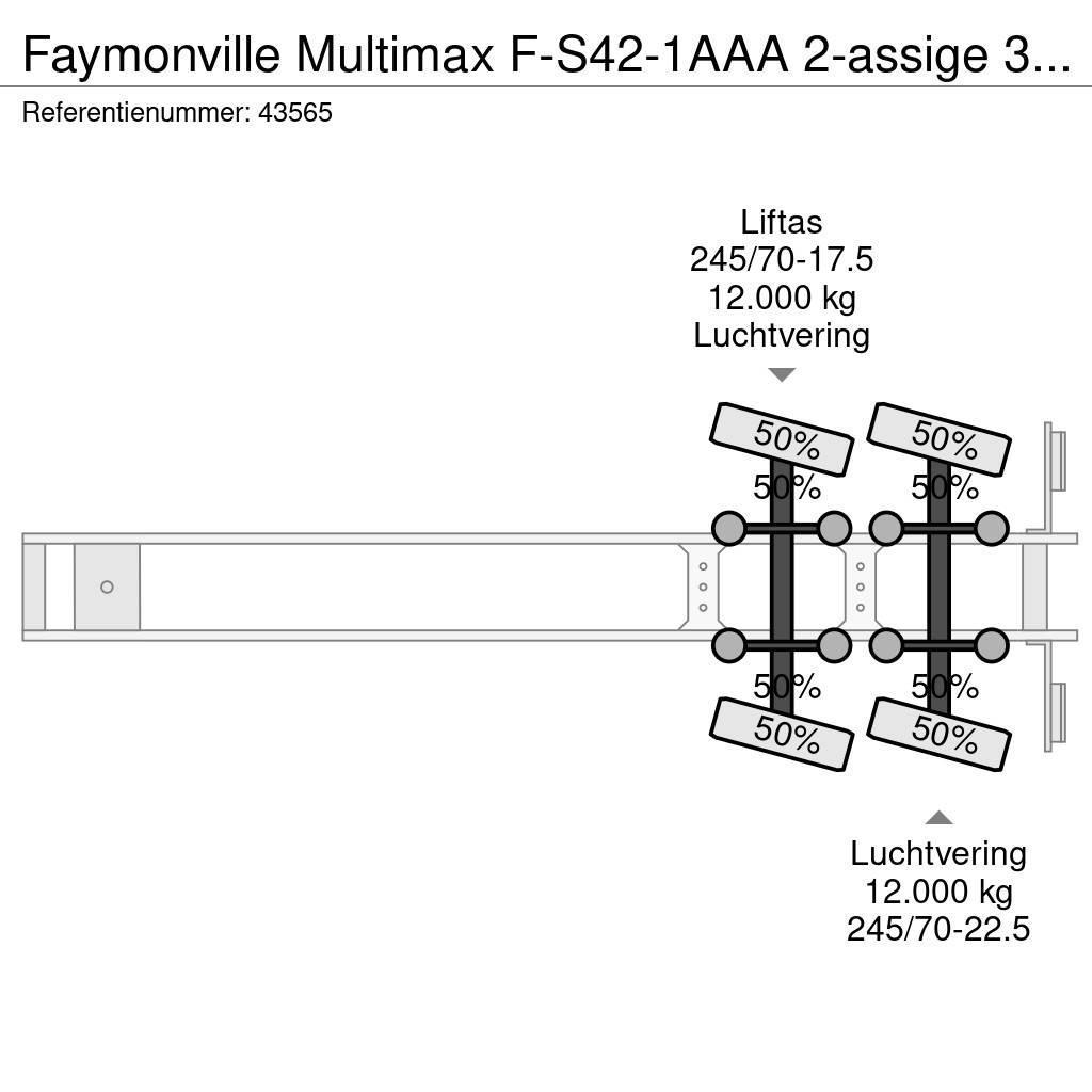Faymonville Multimax F-S42-1AAA 2-assige 3,90 meter Extandable Zemie treileri