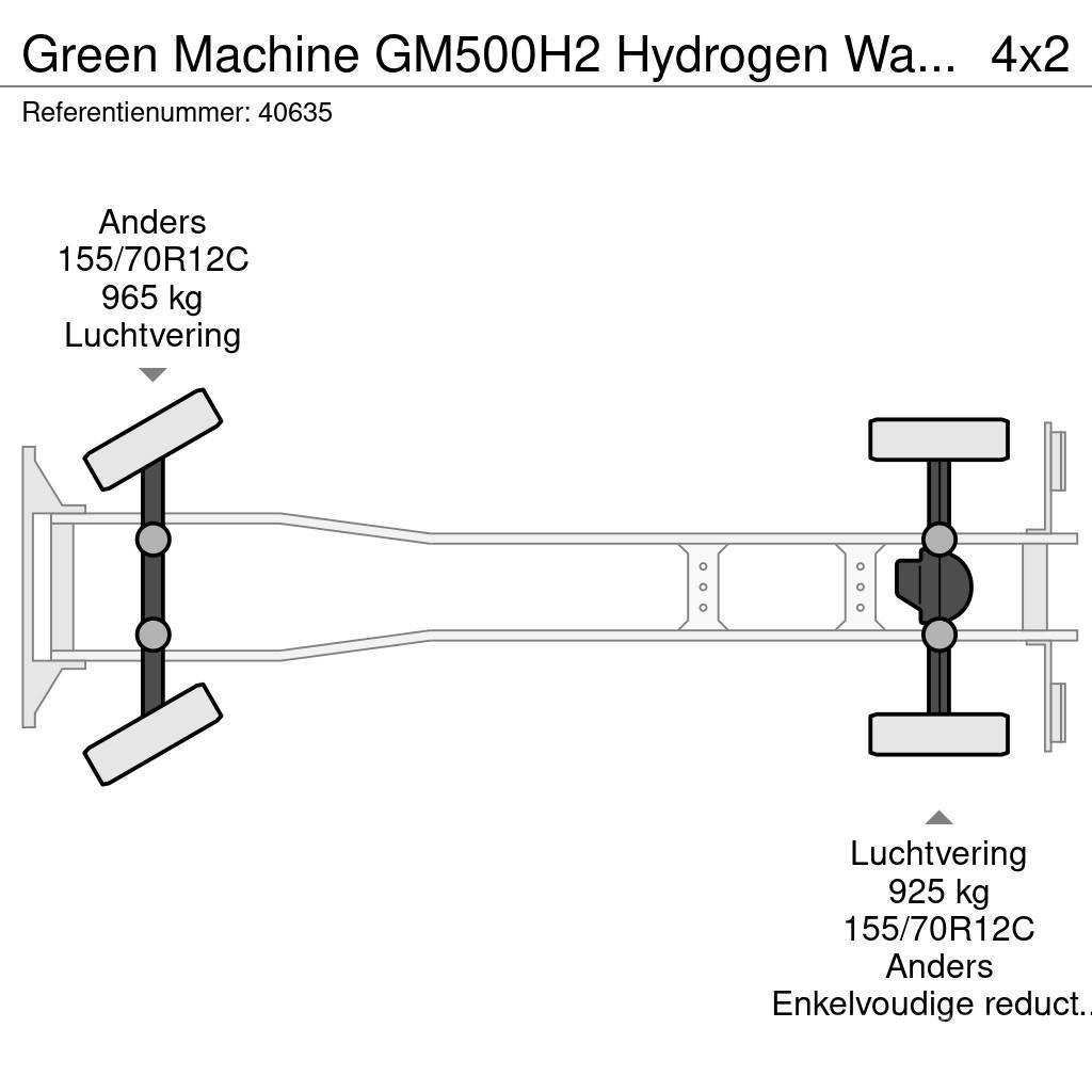 Green Machines GM500H2 Hydrogen Waterstof Sweeper Ielu tīrāmās mašīnas