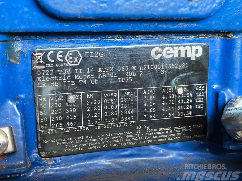  CEMP Electric Motor ATEX 230V 2,2kW 2800RPM Dzinēji