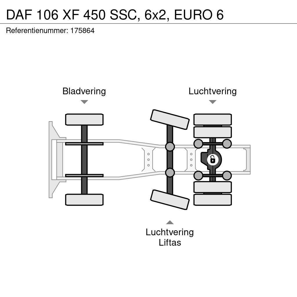 DAF 106 XF 450 SSC, 6x2, EURO 6 Vilcēji