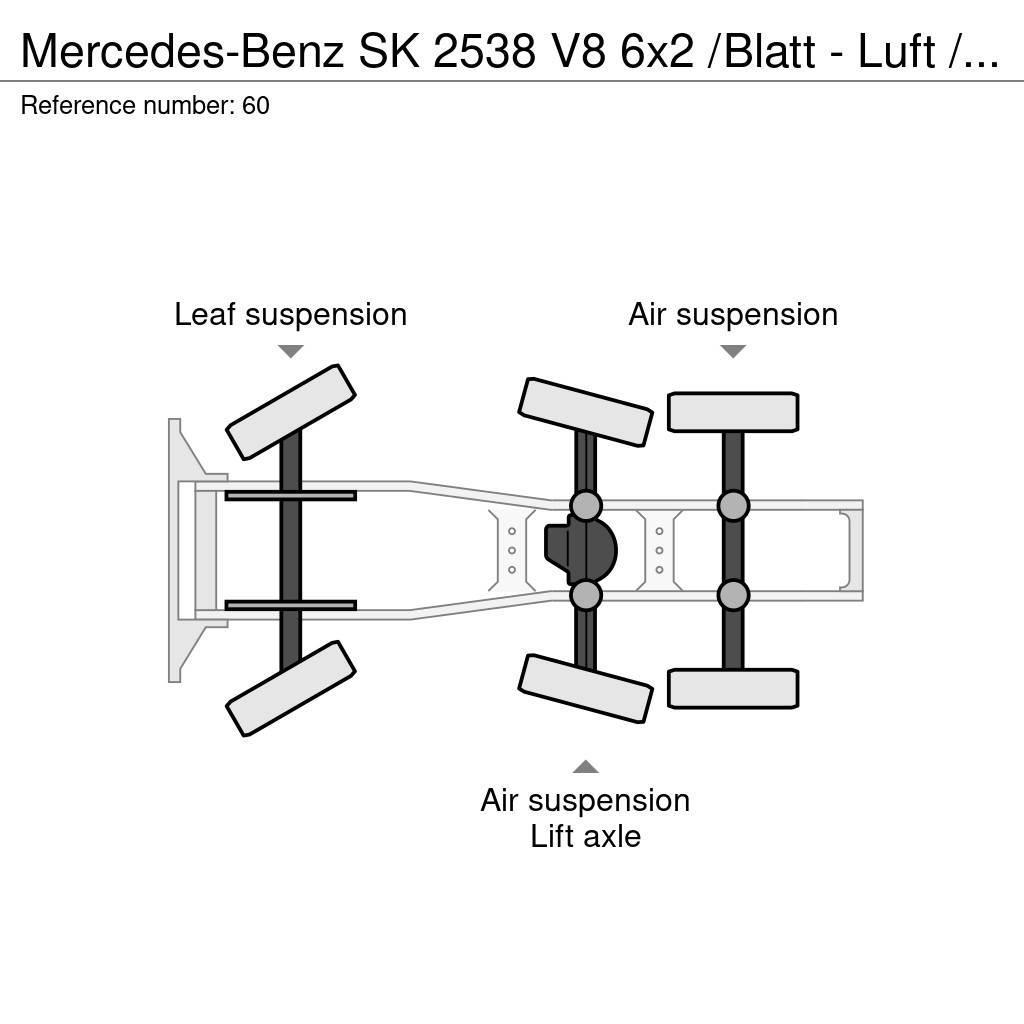 Mercedes-Benz SK 2538 V8 6x2 /Blatt - Luft / Lenk / Liftachse Vilcēji