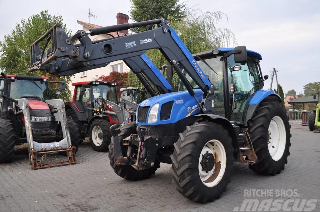 New Holland T6.140 + QUICKE Q56 Traktori