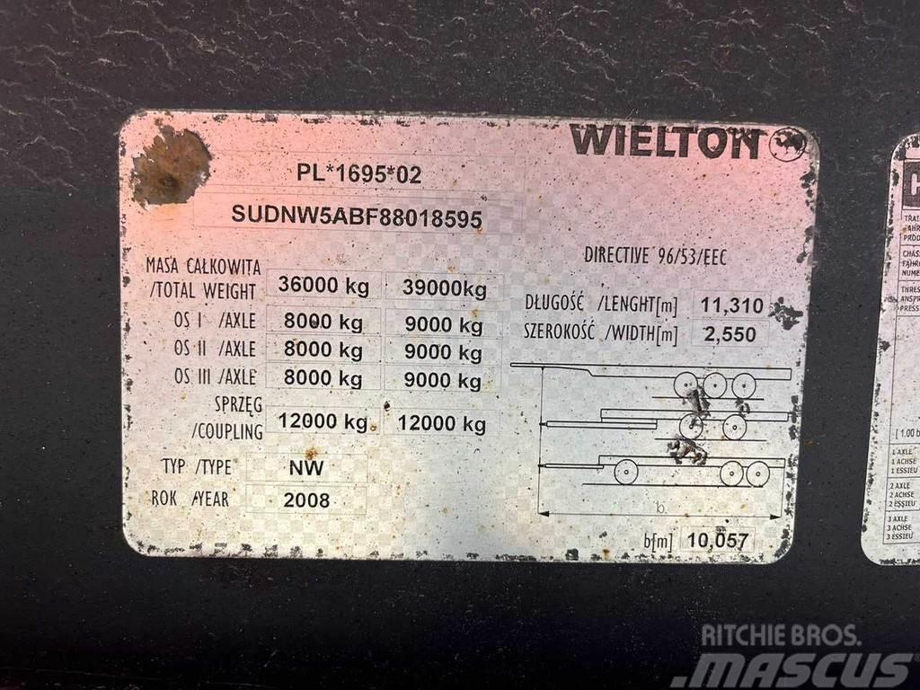 Wielton NW 48 A BOX L=10132 mm / 48 m3 Piekabes pašizgāzēji