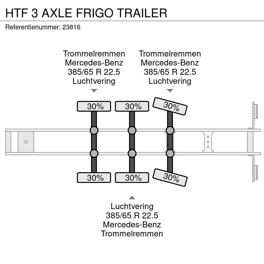 HTF 3 AXLE FRIGO TRAILER Piekabes ar temperatūras kontroli