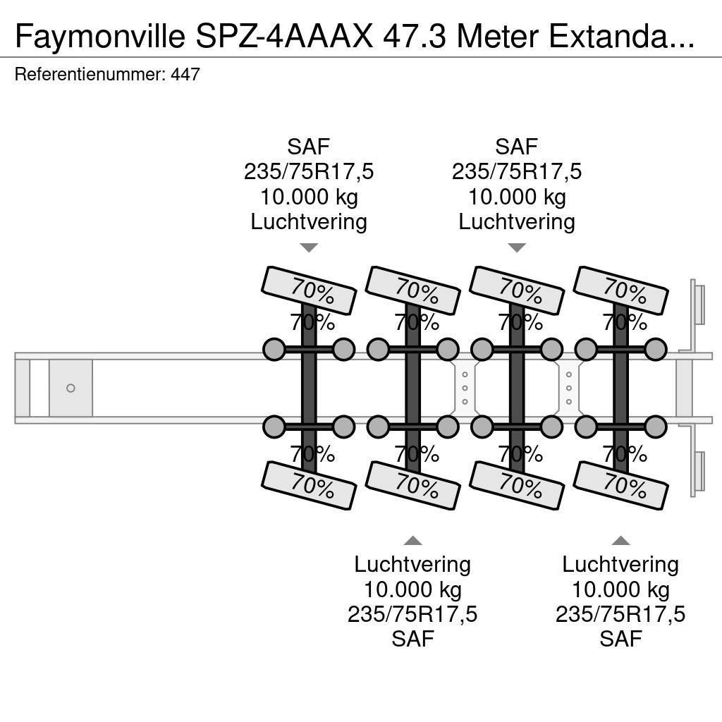 Faymonville SPZ-4AAAX 47.3 Meter Extandable Wing Carrier! Tents treileri