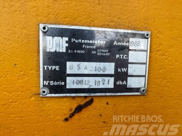 Putzmeister BSA 2100 /160 KW ELEKTRIC Kravas mašīna- betona sūknis