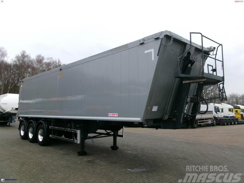 Kempf Tipper trailer alu 55.5 m3 + tarpaulin Piekabes pašizgāzēji