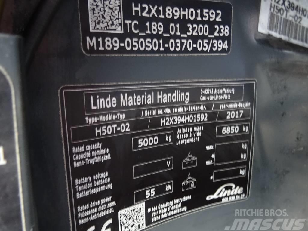 Linde H50T-02 LPG tehnika