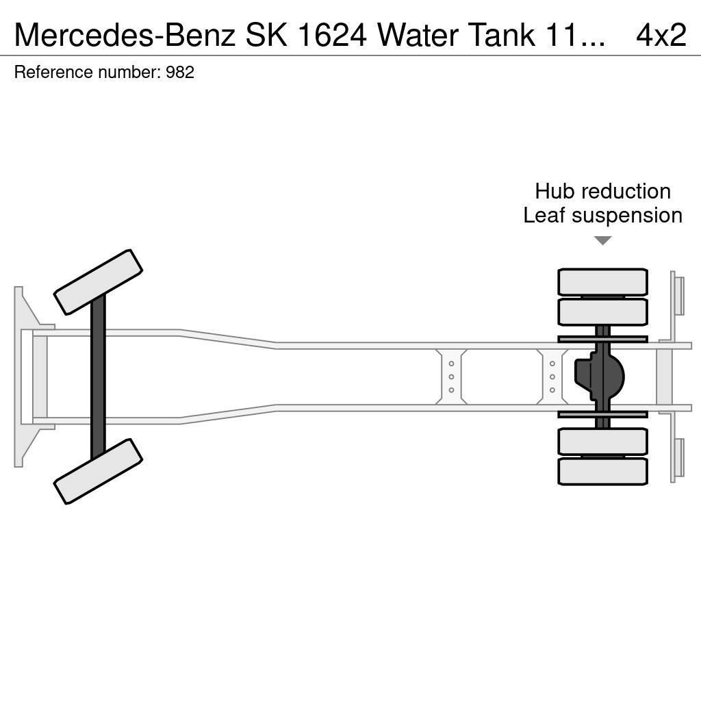 Mercedes-Benz SK 1624 Water Tank 11.000 Liters Spraybar Big Axle Autocisterna