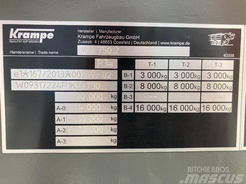 Krampe RamBody 750 Lopbarības piekabes