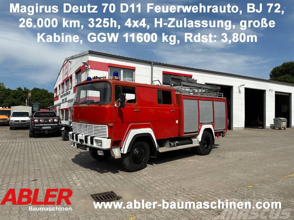 Magirus Deutz 70 D11 Feuerwehrauto 4x4 H-Zulassung Furgons