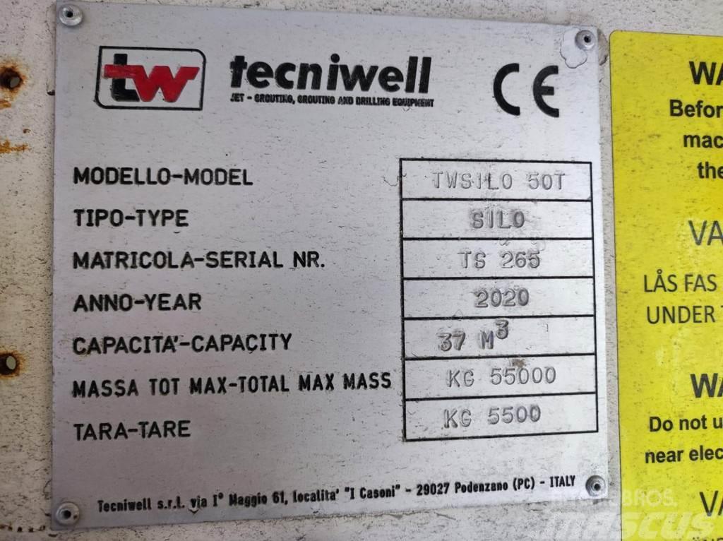  Techniwell TWSILO 50T HORIZONTAL STACKABLE SILO Nomontējams pacēlājs