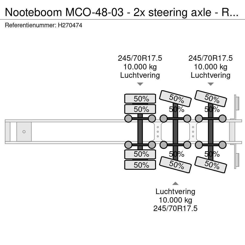 Nooteboom MCO-48-03 - 2x steering axle - Ramps - SAF Axle - Zemie treileri
