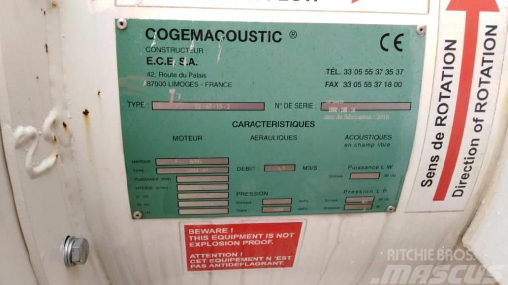  COGEMACOUSTIC T2-63.15 tunnel ventilator Cits pazemes darbu aprīkojums