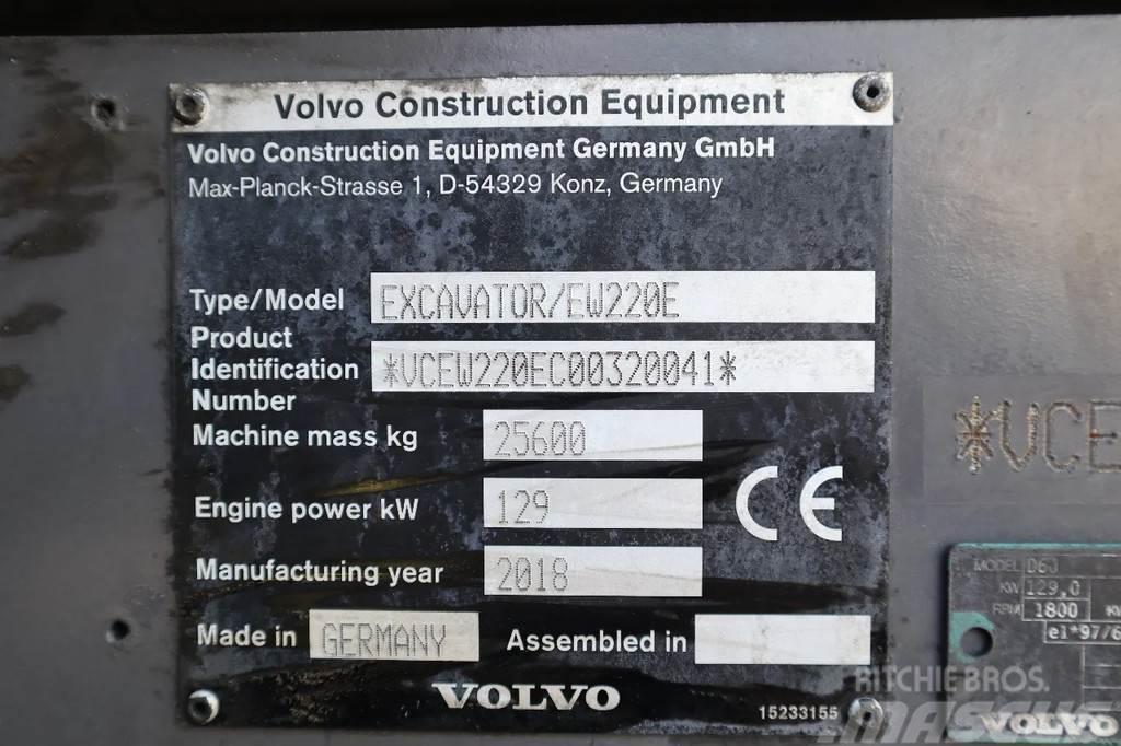 Volvo EW 220 E | TILTROTATOR | BUCKET | 2-PIECE | BSS Ekskavatori uz riteņiem