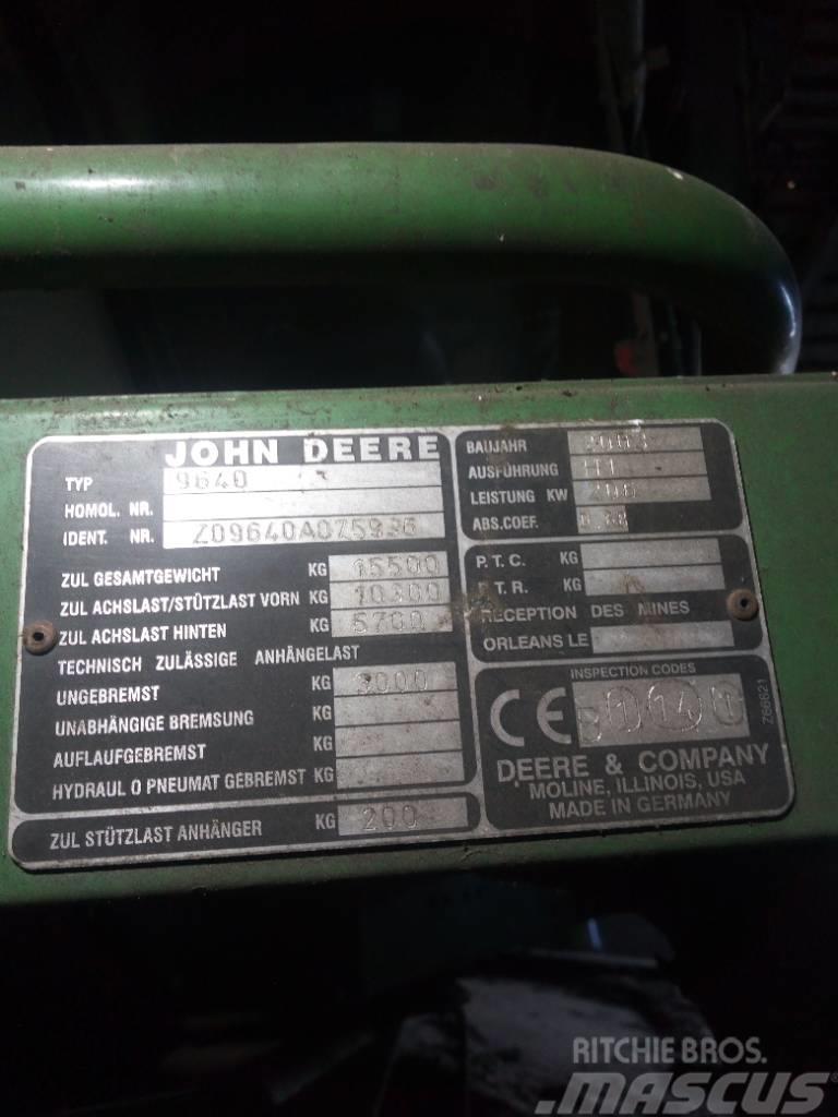John Deere 9640 WTS Ražas novākšanas kombaini