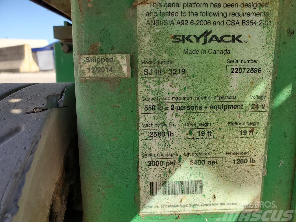 SkyJack SJ111-3219 Šķerveida pacēlāji