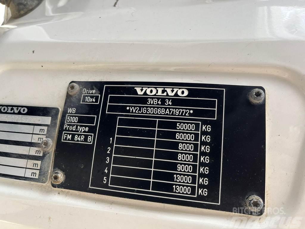 Volvo FMX 500 10x4 RETARDER / FULL STEEL / BOX L=6358 mm Pašizgāzējs