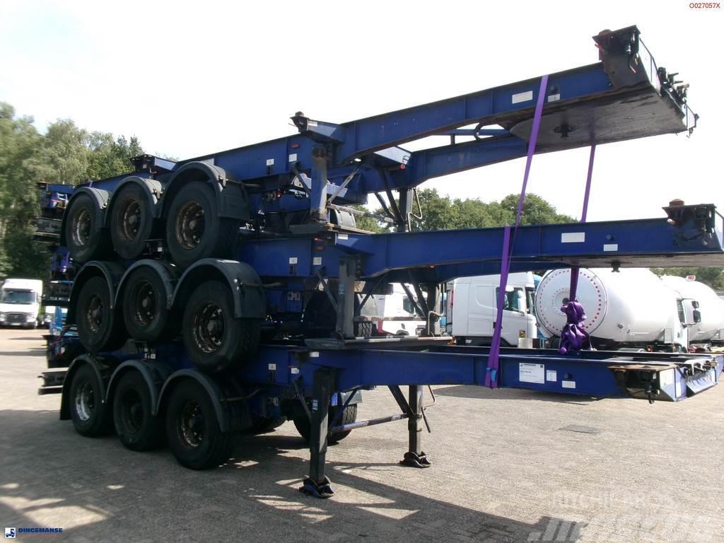 Montracon Stack - 3 x container chassis 20-30-40-45 ft Konteinertreileri