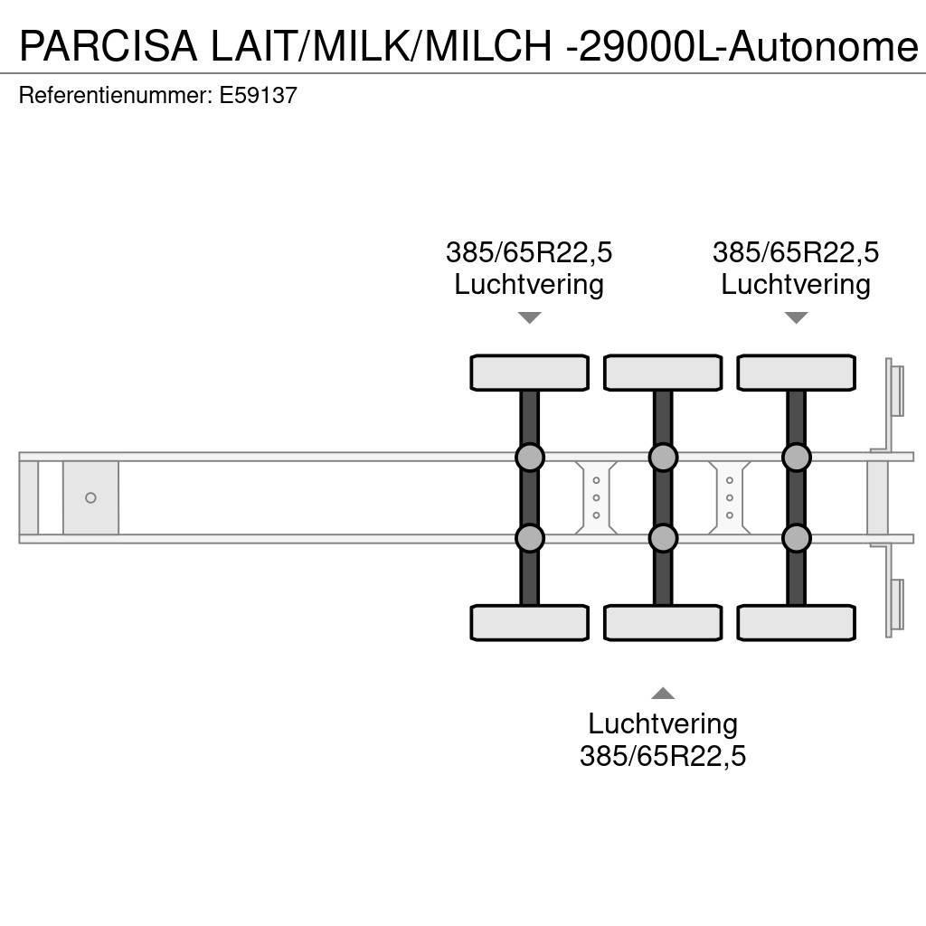  Parcisa LAIT/MILK/MILCH -29000L-Autonome Autocisternas