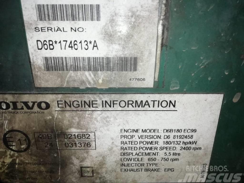 Volvo Engine D6B180 Dzinēji