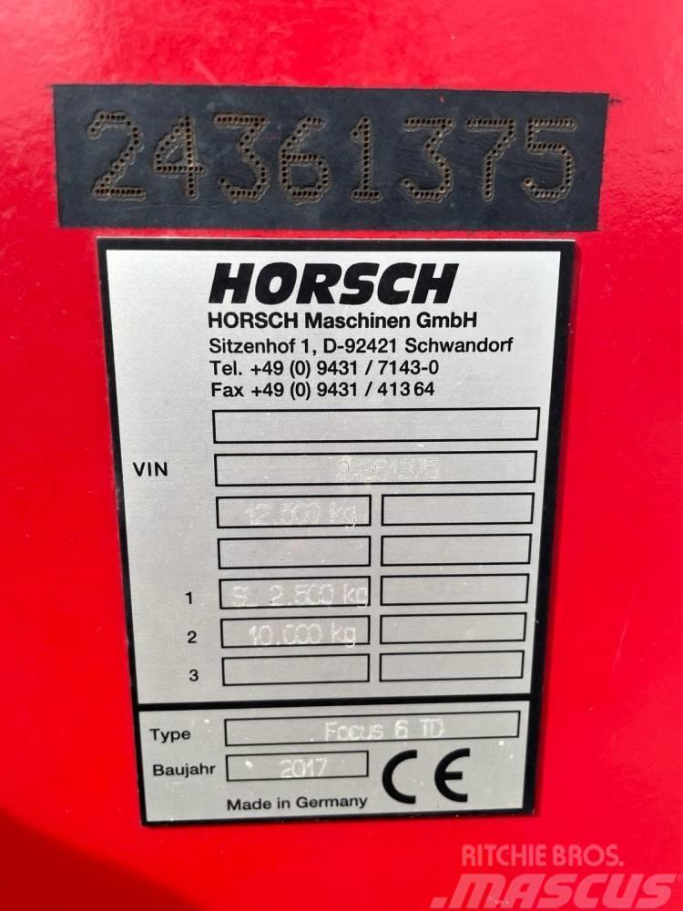 Horsch Focus 6 TD Kombinētās sējmašīnas