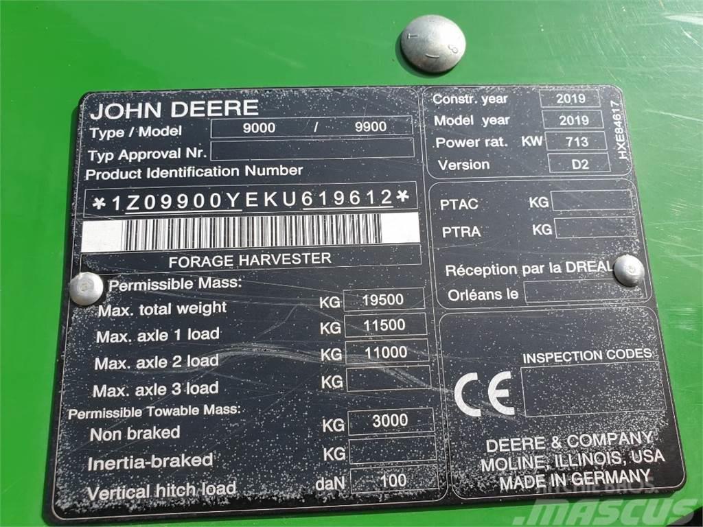 John Deere 9900 Zāles smalcinātāji