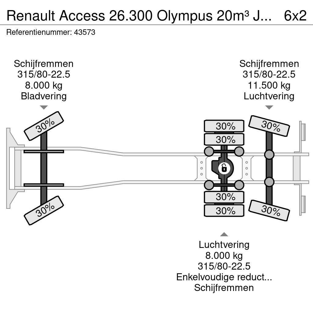 Renault Access 26.300 Olympus 20m³ Just 187.041 km! Atkritumu izvešanas transports