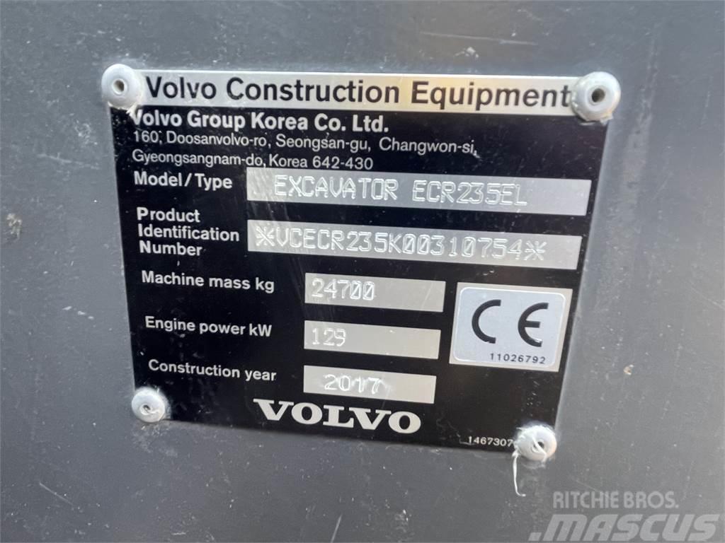 Volvo ECR235EL Kāpurķēžu ekskavatori