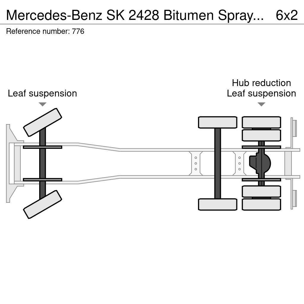 Mercedes-Benz SK 2428 Bitumen Sprayer 11.000L Good Condition Bitumena smidzinātāji