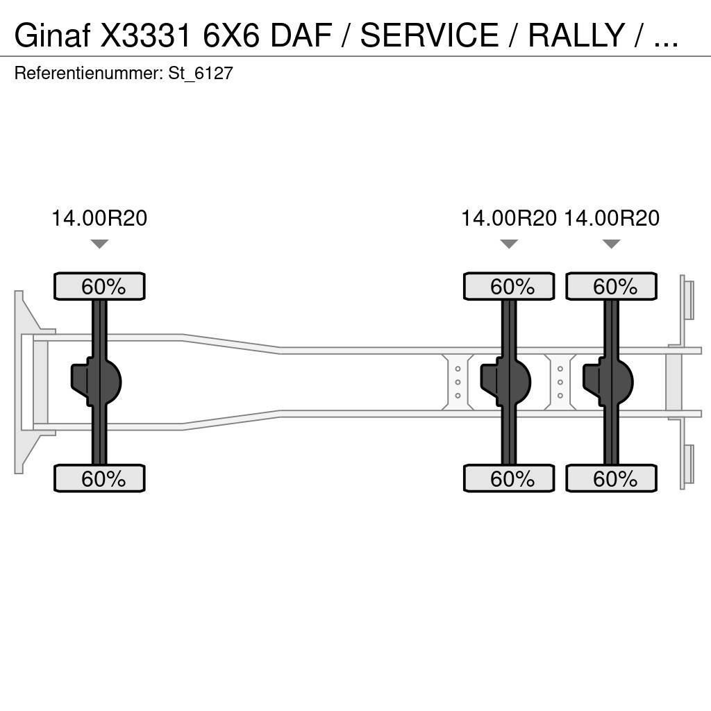 Ginaf X3331 6X6 DAF / SERVICE / RALLY / T5 / DAKAR Furgons