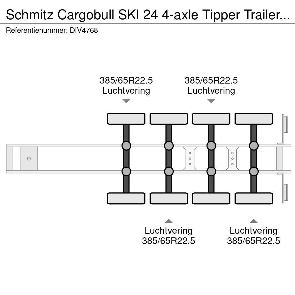 Schmitz Cargobull SKI 24 4-axle Tipper Trailer (4 units) Piekabes pašizgāzēji