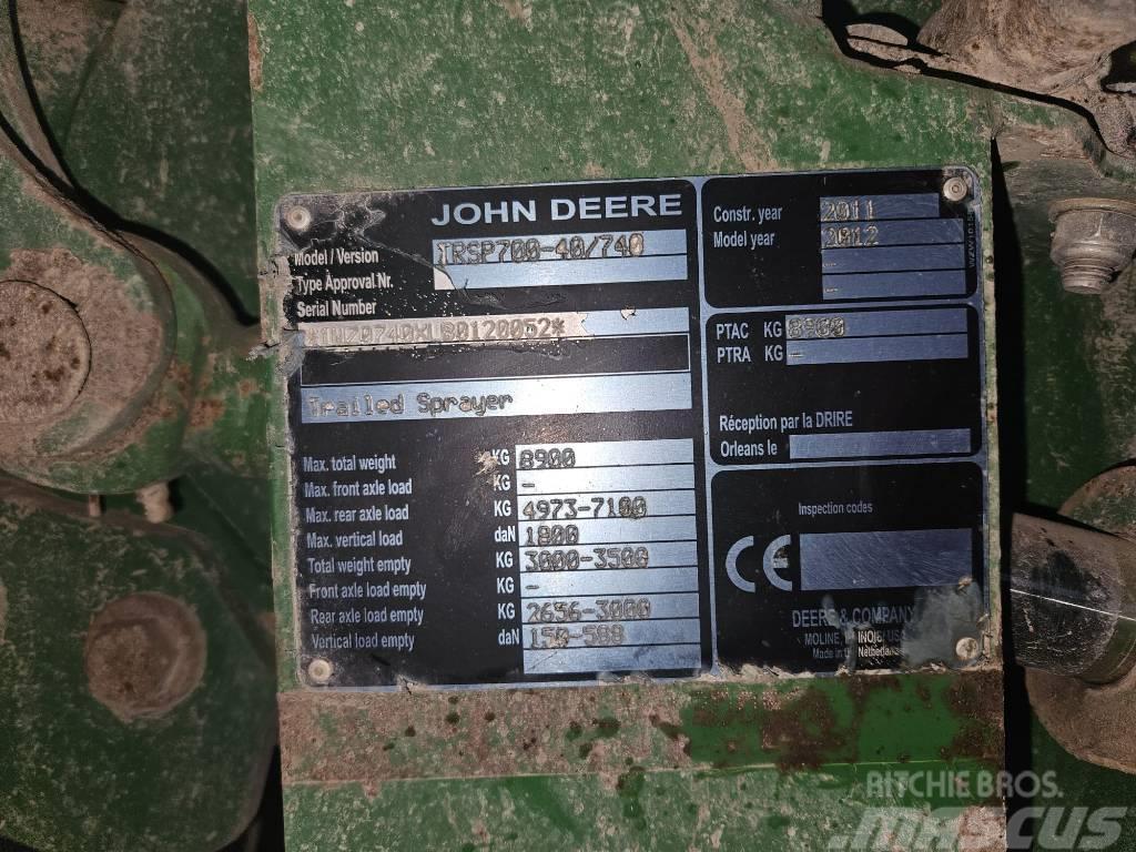 John Deere 740 Piekabināmie smidzinātāji(miglotāji)