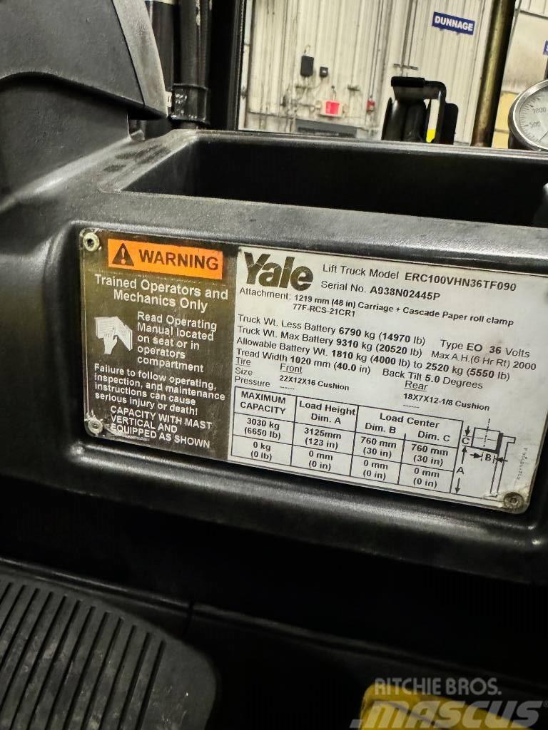 Yale ERC100VH Elektriskie iekrāvēji
