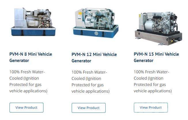 Fischer Panda generator Vehicle AC 15 Mini PVK-U Series Dīzeļģeneratori