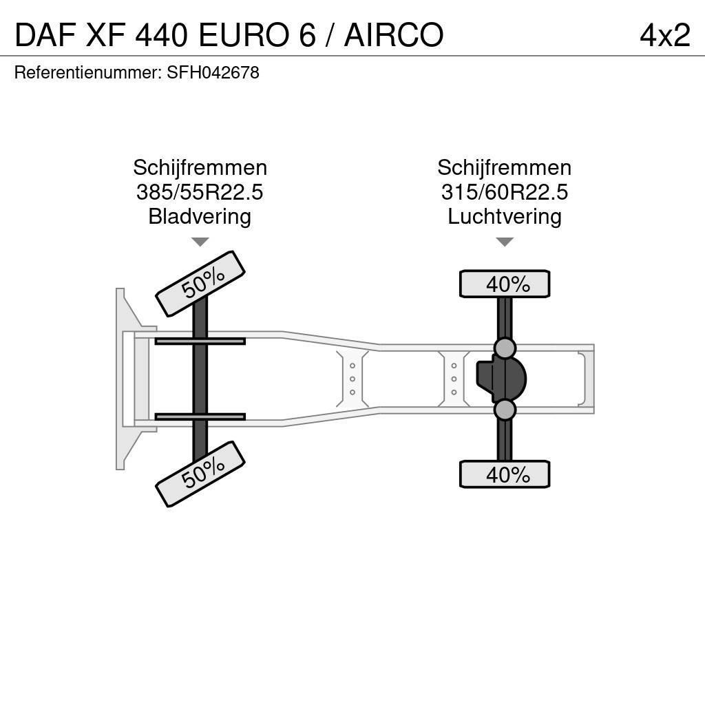 DAF XF 440 EURO 6 / AIRCO Vilcēji
